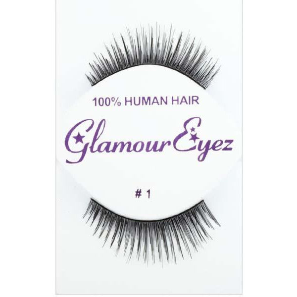 Natural Looking Black Lashes - #1 - Make It Up Costumes 