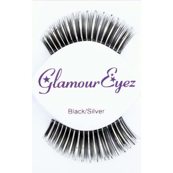 Black and Silver False Eyelashes - Make It Up Costumes 