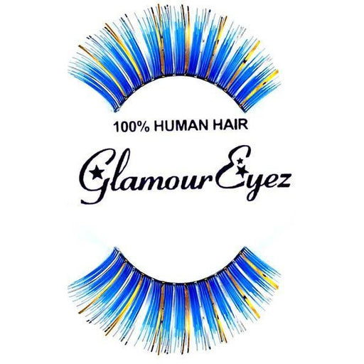 Blue Lashes with Silver and Gold - Make It Up Costumes 