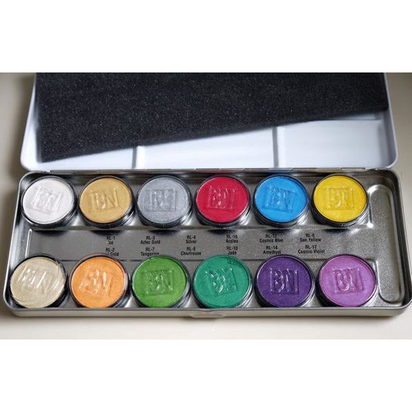 Ben Nye Lumiere Grande Colour Palette (12 Colors) - Make It Up Costumes 