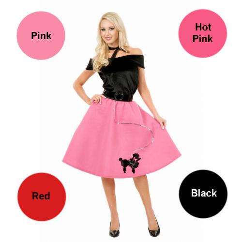 Adult Poodle Skirt - Make It Up Costumes 