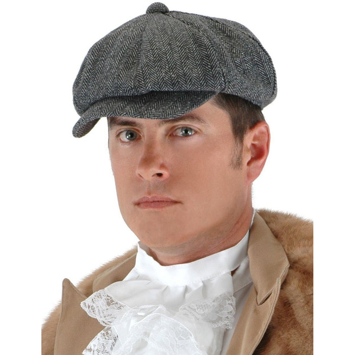 Herringbone Steampunk Flat Driver Cap - Make It Up Costumes 