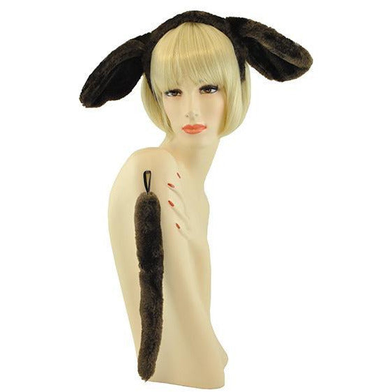 Brown Dog Costume Kit with Ears and Tail - Make It Up Costumes 