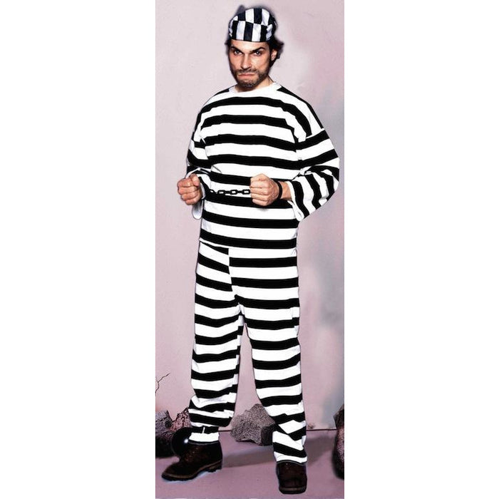 Striped Prisoner Costume - Make It Up Costumes 