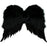 Small Black Feather Angel Wings - Make It Up Costumes 