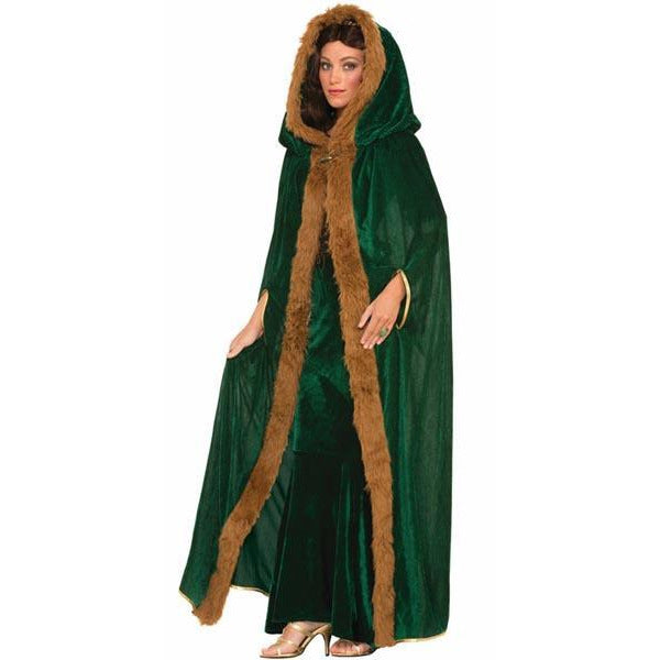 Faux Fur Trimmed Cape - Make It Up Costumes 