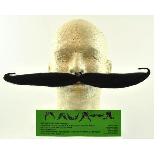 Large Fake Handlebar Mustache - Make It Up Costumes 
