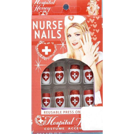 Hospital Honey Press on Nails - Make It Up Costumes 
