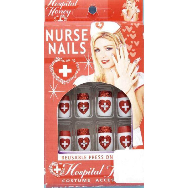 Hospital Honey Press on Nails - Make It Up Costumes 
