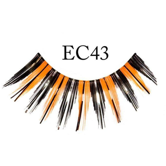 Black and Orange Halloween Lashes - Make It Up Costumes 