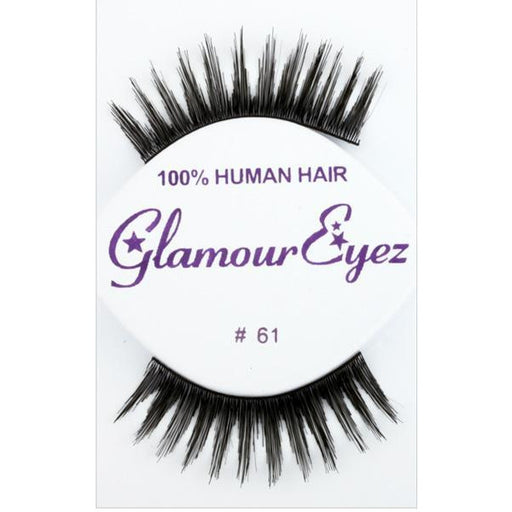 Black Thick Glamorous Lashes - #61 - Make It Up Costumes 