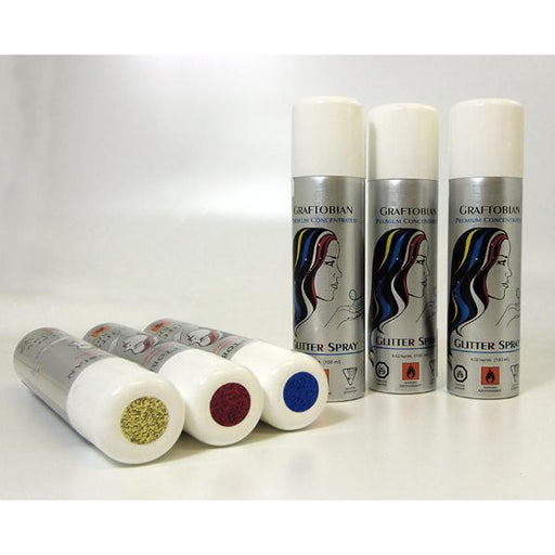 Graftobian Colored Glitter Hair Spray - Make It Up Costumes 