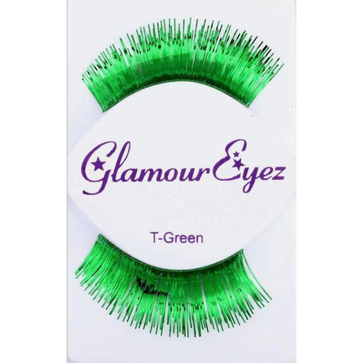 Metallic Green Lashes - Make It Up Costumes 