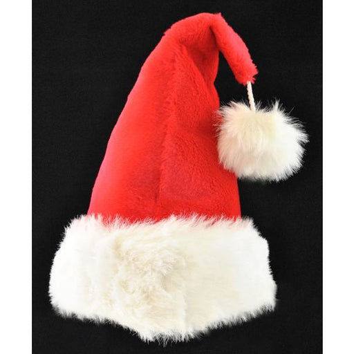 Plush Red Santa Hat - Make It Up Costumes 