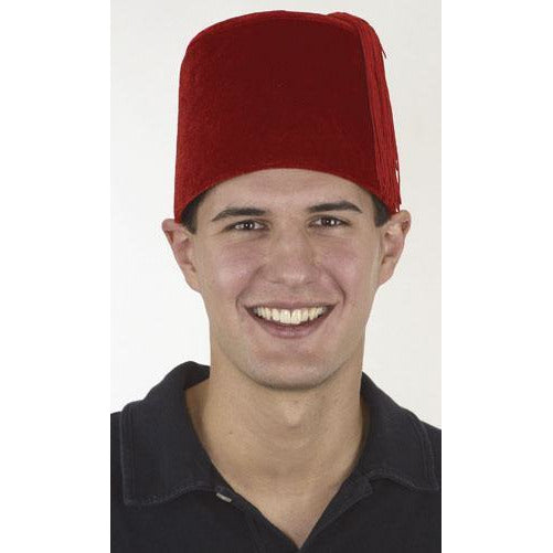 Velvet Red Fez Hat - Make It Up Costumes 