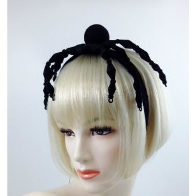 Flocked Spider Headband - Make It Up Costumes 