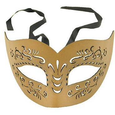 Cut Leather Venetian Mask - Make It Up Costumes 