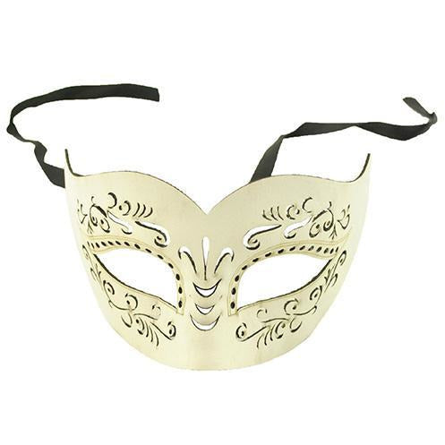 Cut Leather Venetian Mask - Make It Up Costumes 