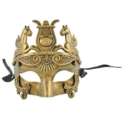 Venetian Mask with Pegasus Crown - Make It Up Costumes 