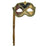 Harlequin Eye Mask on a Stick - Make It Up Costumes 