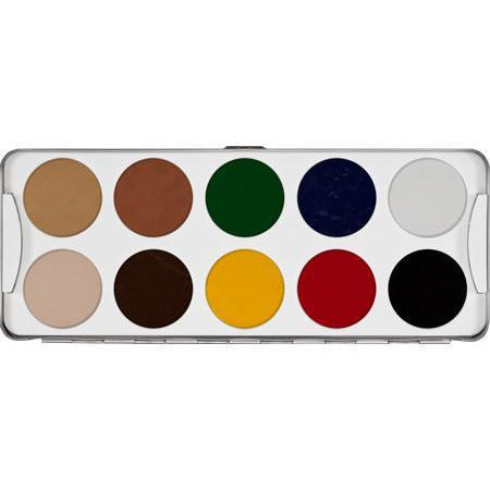 Kryolan Body Illustration Make-Up Color Palette-10 colors - Make It Up Costumes 