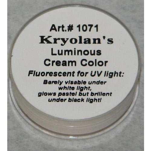 Kryolan Phosphorescent Glow in the Dark Cream Makeup - Make It Up Costumes 