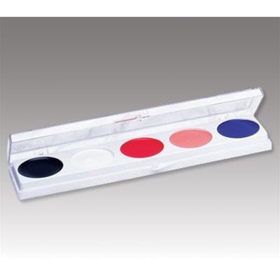 Mehron Basic 5-Color Clown Makeup Palettes - Make It Up Costumes 