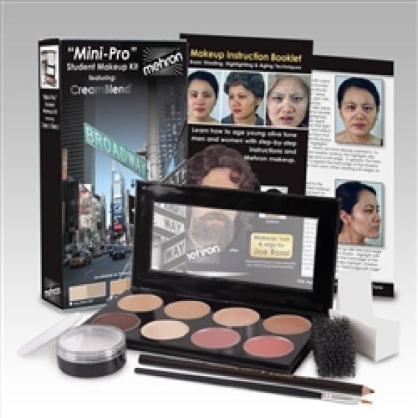 Mehron Mini-Pro Theatrical Makeup Kit for Students - Make It Up Costumes 