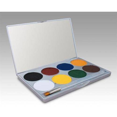 Mehron Paradise AQ Face Paint Makeup Palettes - 8 Colors - Make It Up Costumes 