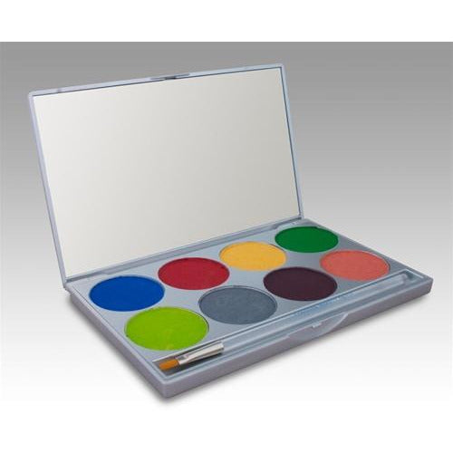 Mehron Paradise AQ Face Paint Makeup Palettes - 8 Colors - Make It Up Costumes 
