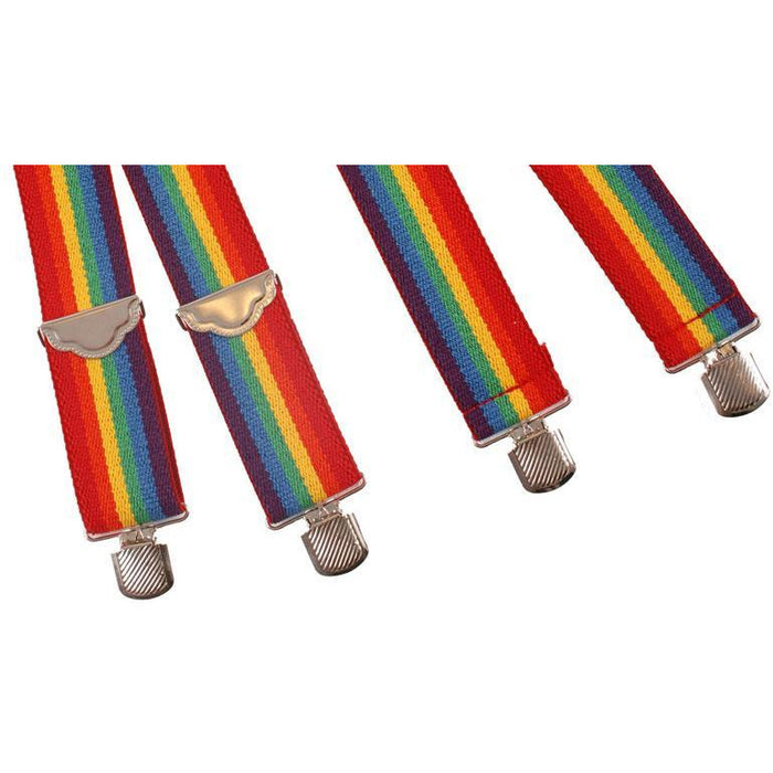 Rainbow Clown Suspenders - Make It Up Costumes 