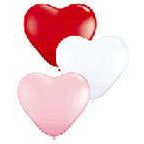 Qualatex Heart Shaped Balloons - Make It Up Costumes 