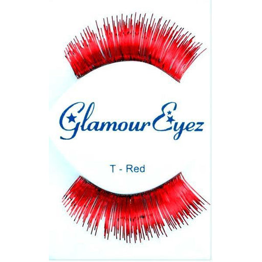 Metallic Red Lashes - Make It Up Costumes 