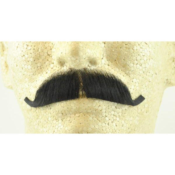 Fake European Mustache - 100% Human Hair - Make It Up Costumes 