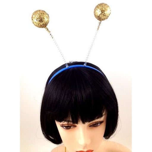 Bee/Martian Antenna Headband in gold or silver - Make It Up Costumes 