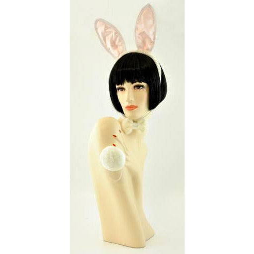 Bunny Costume Accessories Kit with Tail and Ears - Make It Up Costumes 