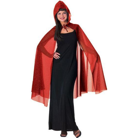 Glitter Costume Cape with Hood - Make It Up Costumes 