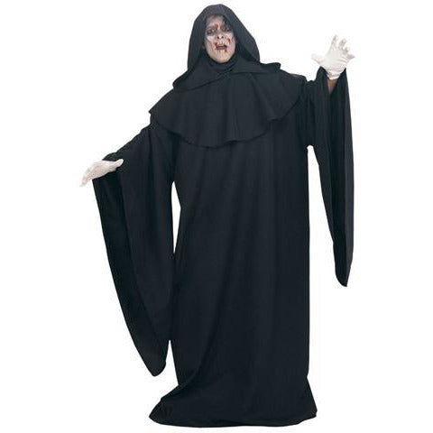 Black Hooded Grim Reaper Costume Robe - Make It Up Costumes 