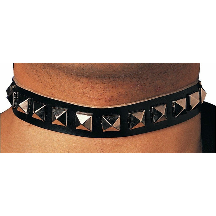 Men's Studded Choker Necklace - Make It Up Costumes 