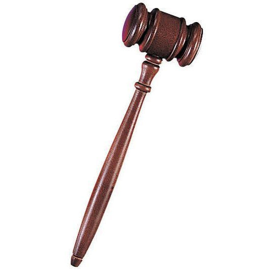 Wooden Judge Gavel - Make It Up Costumes 