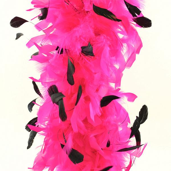 Chandelle Feather Boas with Coque Feathers - Make It Up Costumes 