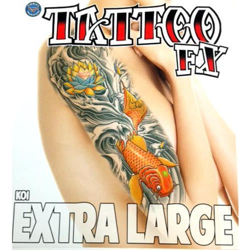 Professional Koi Temporary Tattoo - Make It Up Costumes 