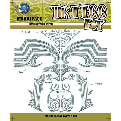 Maori Temporary Tattoo Kit - Make It Up Costumes 