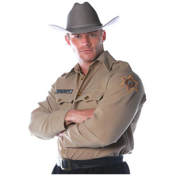 Sheriff Costume Shirt - Make It Up Costumes 