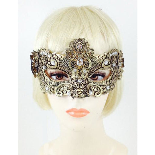 Vennia Eye Mask with Jewels - Make It Up Costumes 