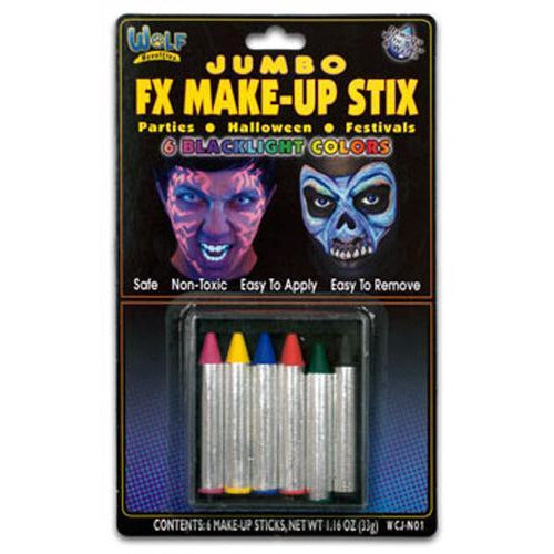 Wolfe Jumbo Face Paint Crayons - Make It Up Costumes 